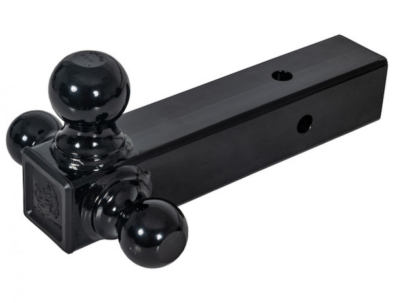 Image of Tri-Ball Hitch with Black Towing Balls - 2-1/2 Inch Receiver from Buyers Products. Part number: 1802250