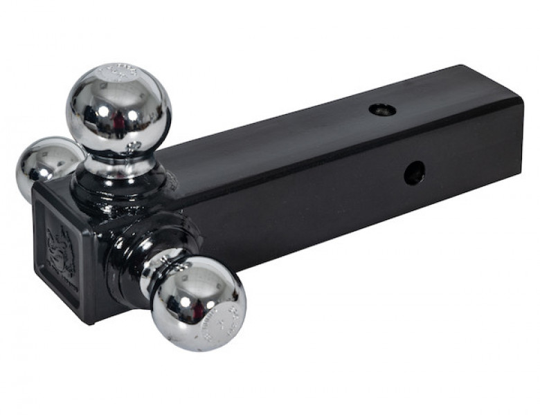 Image of Tri-Ball Hitch with Chrome Towing Balls - 2-1/2 Inch Receiver from Buyers Products. Part number: 1802252