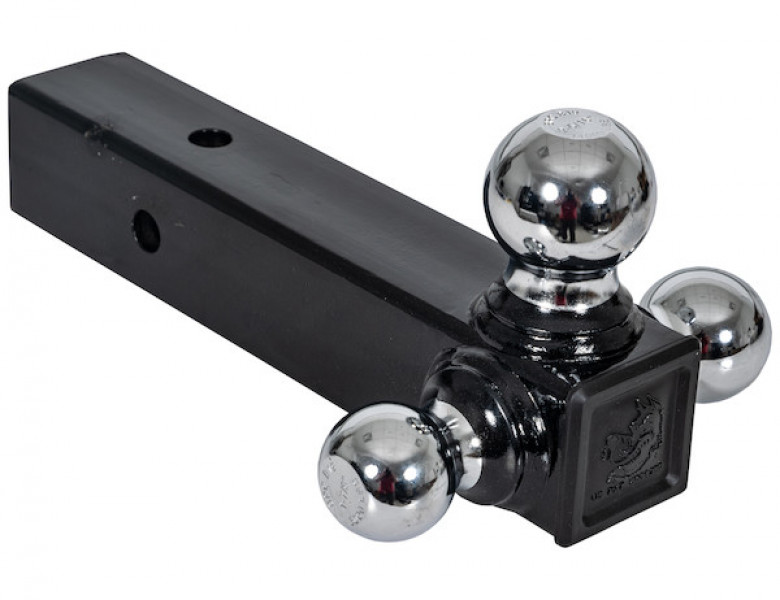 Image of Tri-Ball Hitch with Chrome Towing Balls - 2-1/2 Inch Receiver from Buyers Products. Part number: 1802252