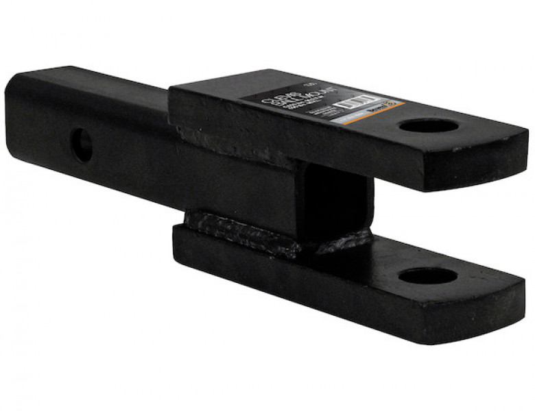 Image of 2 Inch Square Tubular Shank Clevis Ball Mount Black 9-1/4 Inch Long from Buyers Products. Part number: 1803060