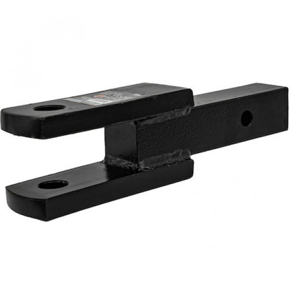 Image of 2 Inch Square Solid Shank Clevis Ball Mount Black 9-1/4 Inch Long from Buyers Products. Part number: 1803065