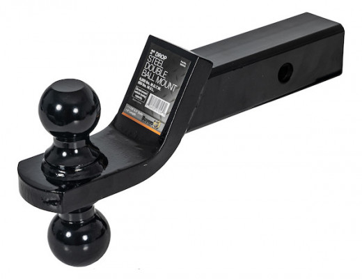 Image of Towing Ball Mount With Dual Black Balls - 2 Inch And 2-5/16 Inch Balls from Buyers Products. Part number: 1803215