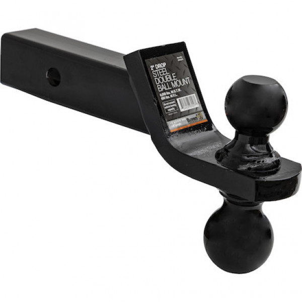 Image of Towing Ball Mount With Dual Black Balls - 2 Inch And 2-5/16 Inch Balls from Buyers Products. Part number: 1803215