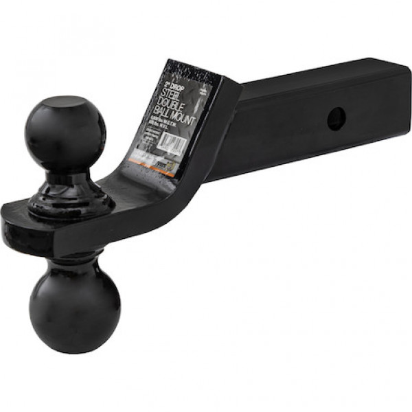 Image of Towing Ball Mount With Dual Black Balls - 2 Inch And 2-5/16 Inch Balls from Buyers Products. Part number: 1803215