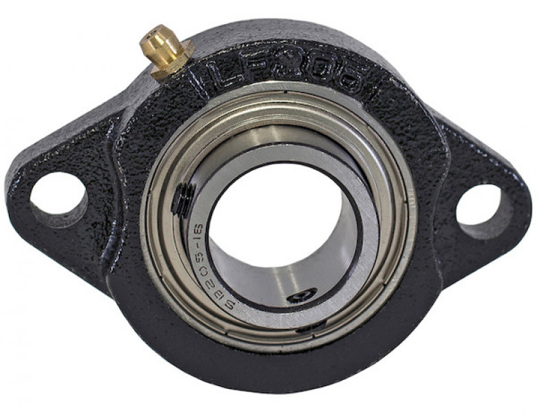 Image of 1 Inch Shaft Diameter Eccentric Locking Collar Style Flange Bearing - 2 Hole from Buyers Products. Part number: 2F16