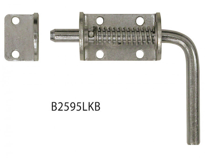 Image of 1/2 Inch Stainless Steel Spring Latch Assembly - 2.75 x 8.38 Inch Long from Buyers Products. Part number: 3009988