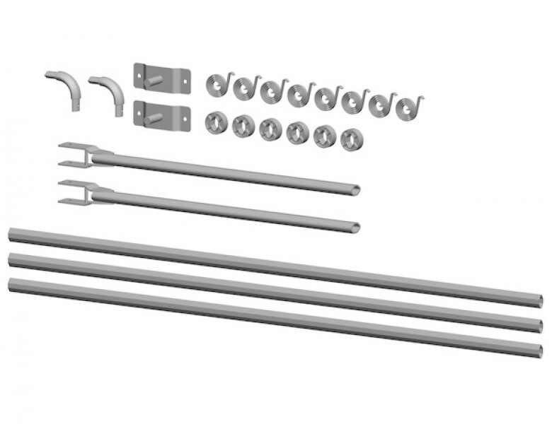 Image of Universal Aluminum Tarp Arm Kit For 8-19 Foot Dump Bodies from Buyers Products. Part number: 3016666