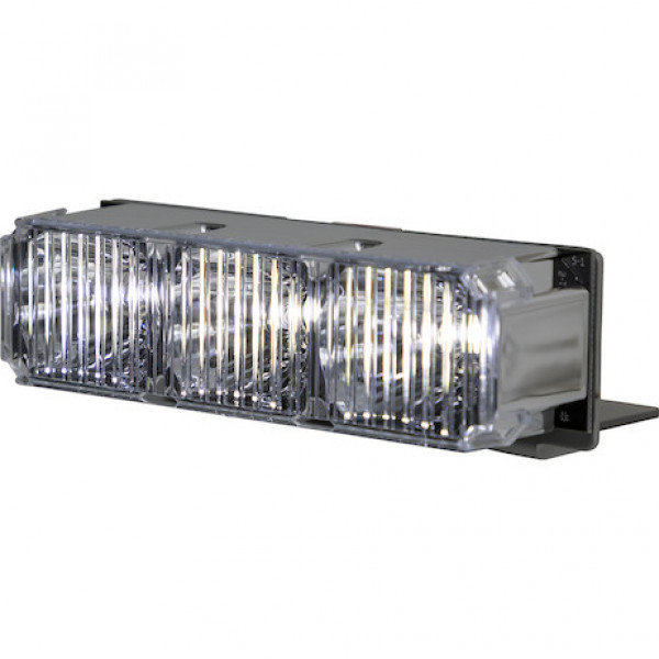 Image of Clear Middle Strobe Reflector With 3 LED from Buyers Products. Part number: 3024632