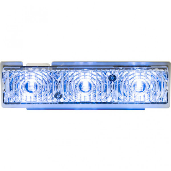 Image of Blue Middle Strobe Reflector With 3 LED from Buyers Products. Part number: 3024634