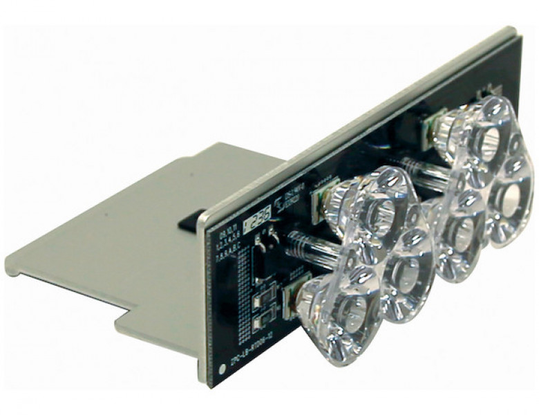 Image of Clear Middle Take Down Light Module With 6 LED from Buyers Products. Part number: 3024639