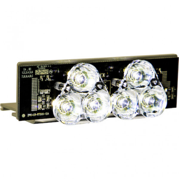 Image of Clear Middle Take Down Light Module With 6 LED from Buyers Products. Part number: 3024639