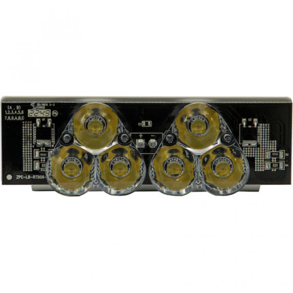 Image of Clear Middle Take Down Light Module With 6 LED from Buyers Products. Part number: 3024639