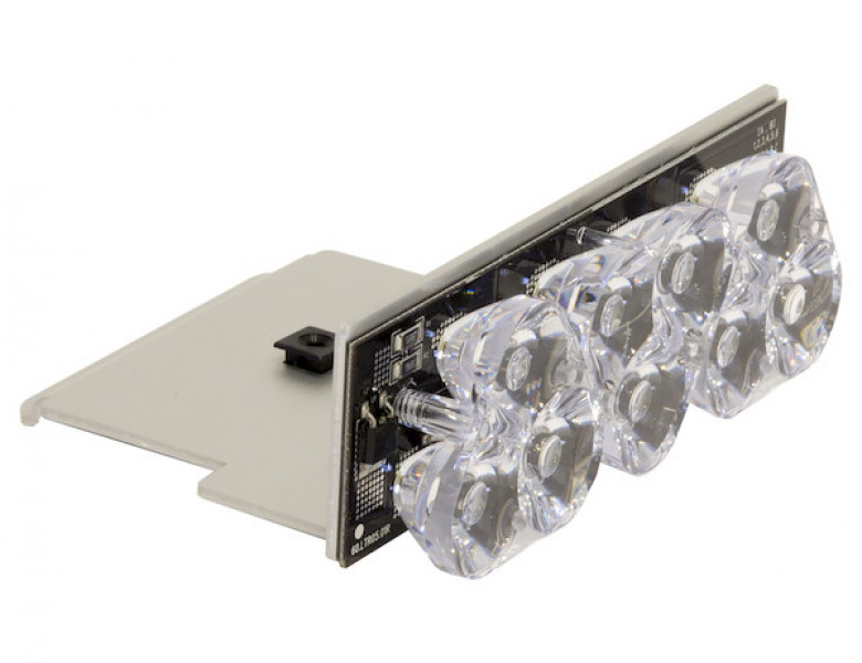 Image of Clear Middle Take Down Light Module With 6 LED from Buyers Products. Part number: 3024639