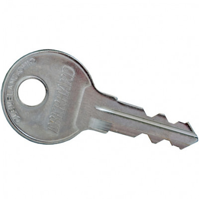 Image of Replacement key for BPC Truck Boxes using PN#3019101 stainless steel push button latch from Buyers Products. Part number: 3030481