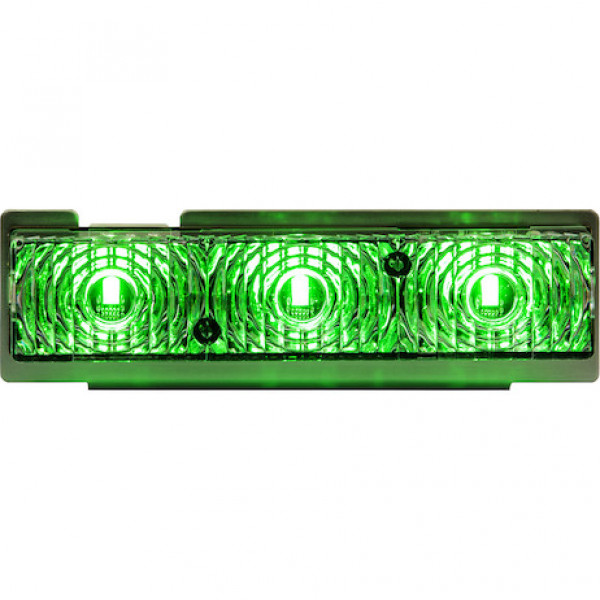 Image of Green Middle Strobe Reflector With 3 LED from Buyers Products. Part number: 3032932