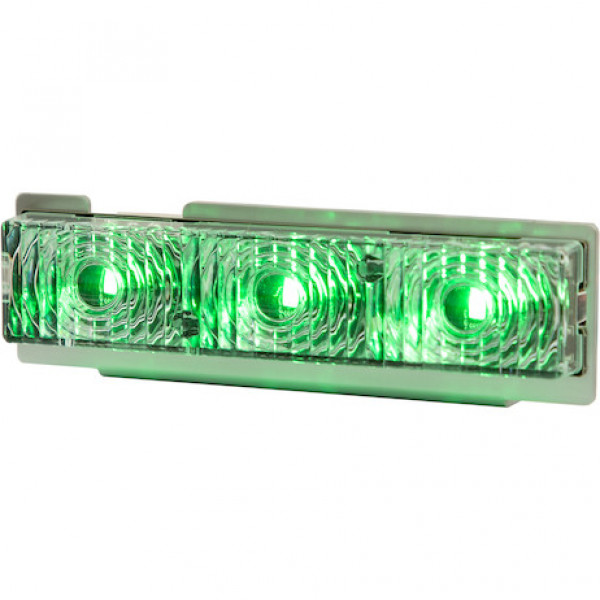 Image of Green Middle Strobe Reflector With 3 LED from Buyers Products. Part number: 3032932