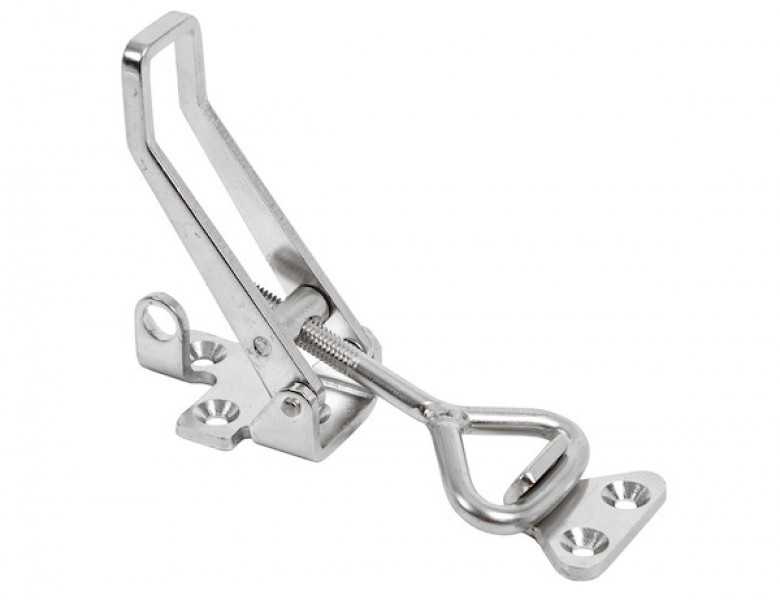 Image of 6" Heavy Duty Stainless Steel Adjustable-Grip Draw Latch from Buyers Products. Part number: 3049352