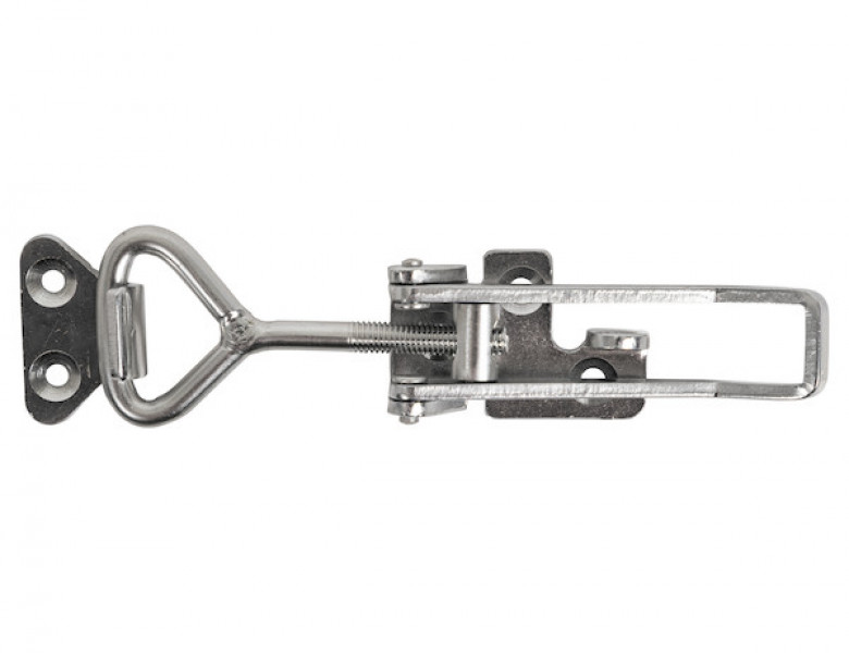 Image of 6" Heavy Duty Stainless Steel Adjustable-Grip Draw Latch from Buyers Products. Part number: 3049352