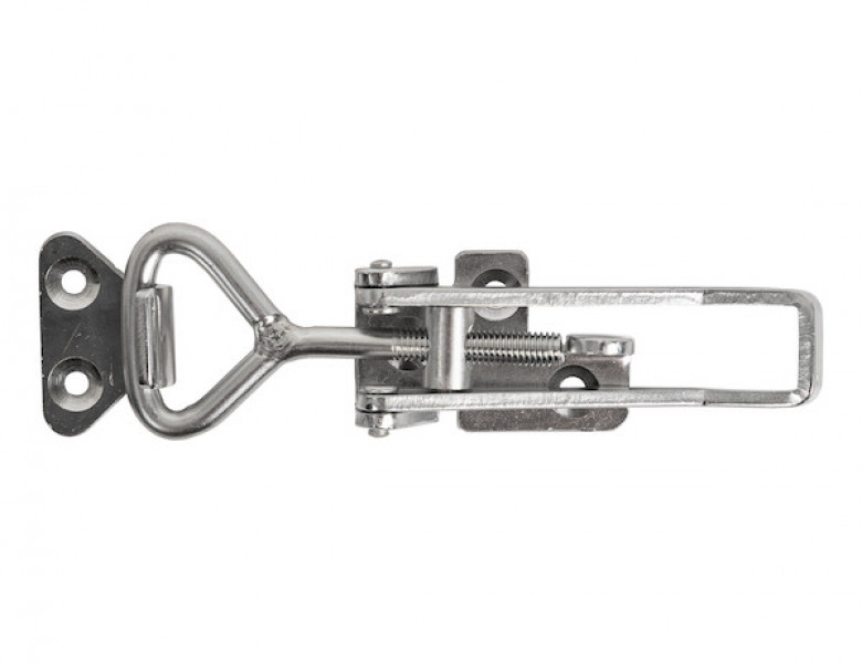 Image of 6" Heavy Duty Stainless Steel Adjustable-Grip Draw Latch from Buyers Products. Part number: 3049352