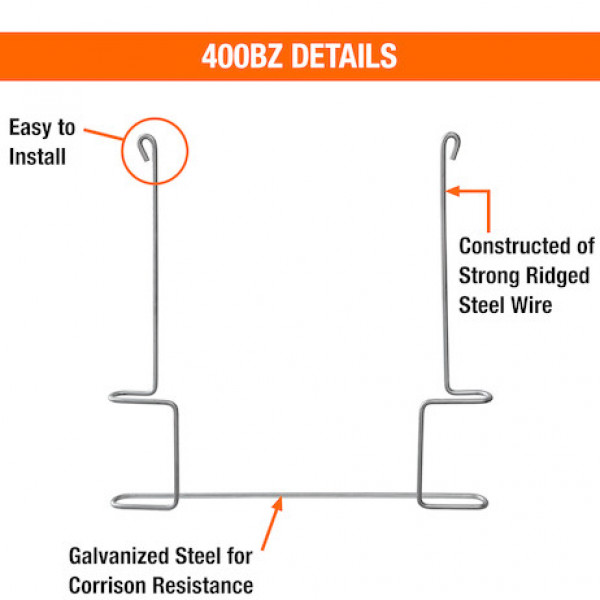 Image of Galvanized Anti-Sail Brackets for Use With 20-Inch-Wide Mud Flaps (pair) from Buyers Products. Part number: 400BZ