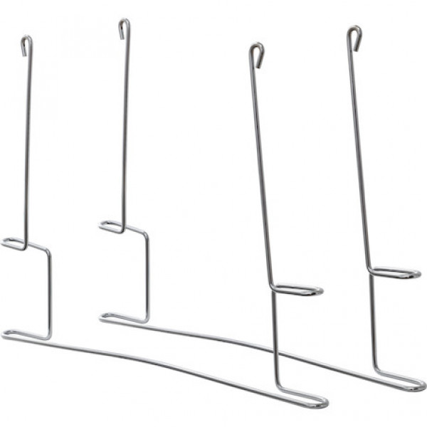 Image of Chrome Plated Anti-Sail Brackets for Use With 24-Inch-Wide Mud Flaps (pair) from Buyers Products. Part number: 405BC