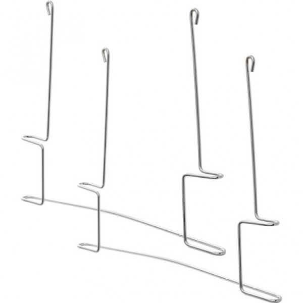 Image of Chrome Plated Anti-Sail Brackets for Use With 24-Inch-Wide Mud Flaps (pair) from Buyers Products. Part number: 405BC