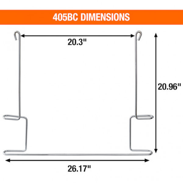 Image of Chrome Plated Anti-Sail Brackets for Use With 24-Inch-Wide Mud Flaps (pair) from Buyers Products. Part number: 405BC