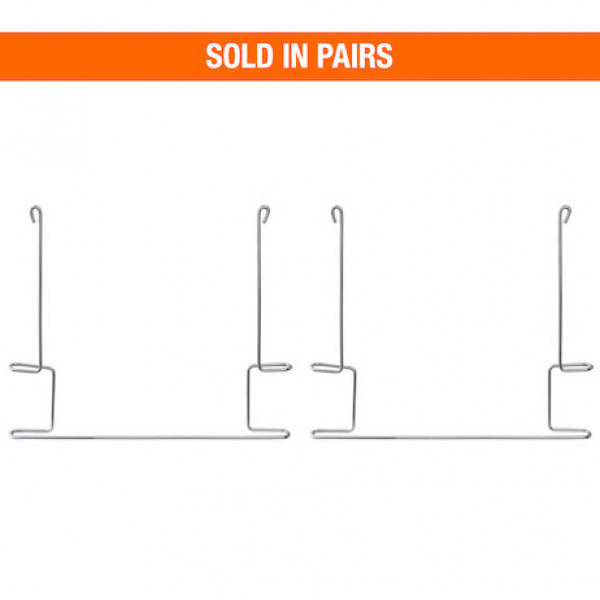 Image of Chrome Plated Anti-Sail Brackets for Use With 24-Inch-Wide Mud Flaps (pair) from Buyers Products. Part number: 405BC