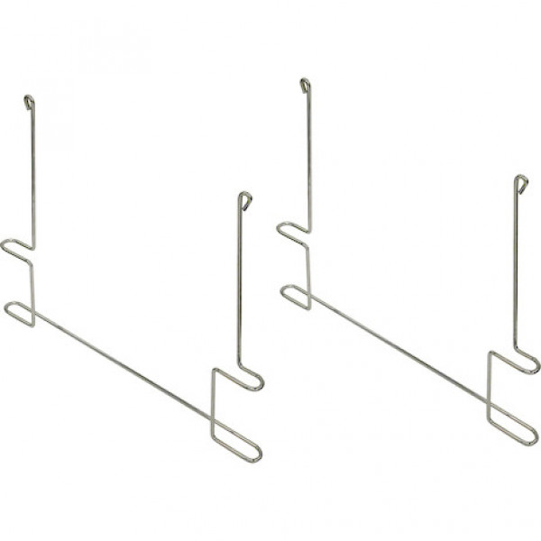 Image of Chrome Plated Anti-Sail Brackets for Use With 24-Inch-Wide Mud Flaps (pair) from Buyers Products. Part number: 405BC