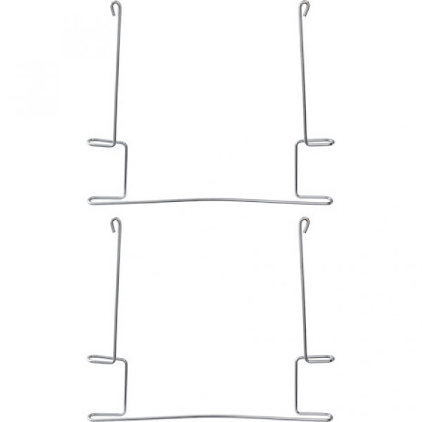 Image of Chrome Plated Anti-Sail Brackets for Use With 24-Inch-Wide Mud Flaps (pair) from Buyers Products. Part number: 405BC