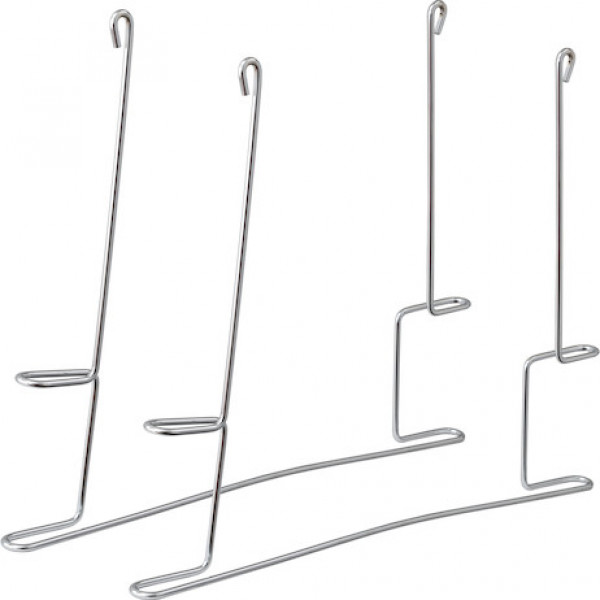 Image of Chrome Plated Anti-Sail Brackets for Use With 24-Inch-Wide Mud Flaps (pair) from Buyers Products. Part number: 405BC