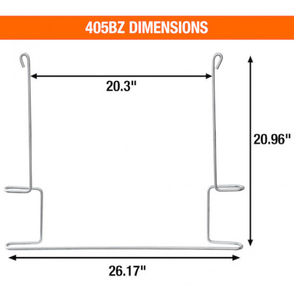 Image of Galvanized Anti-Sail Brackets for Use With 24-Inch-Wide Mud Flaps (pair) from Buyers Products. Part number: 405BZ