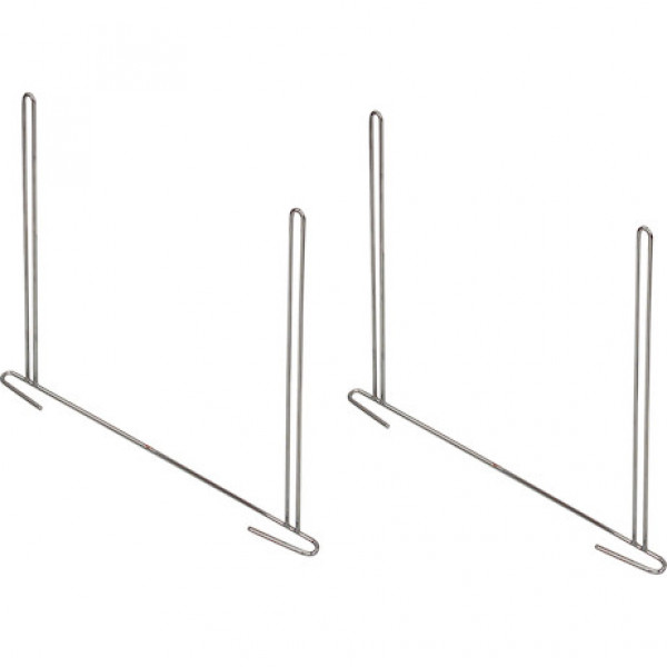 Image of Stainless Steel Anti-Sail Brackets for Use With 24-Inch-Wide Mud Flaps (pair) from Buyers Products. Part number: 405SS