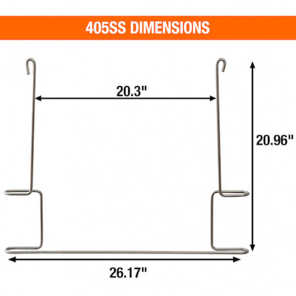 Image of Stainless Steel Anti-Sail Brackets for Use With 24-Inch-Wide Mud Flaps (pair) from Buyers Products. Part number: 405SS