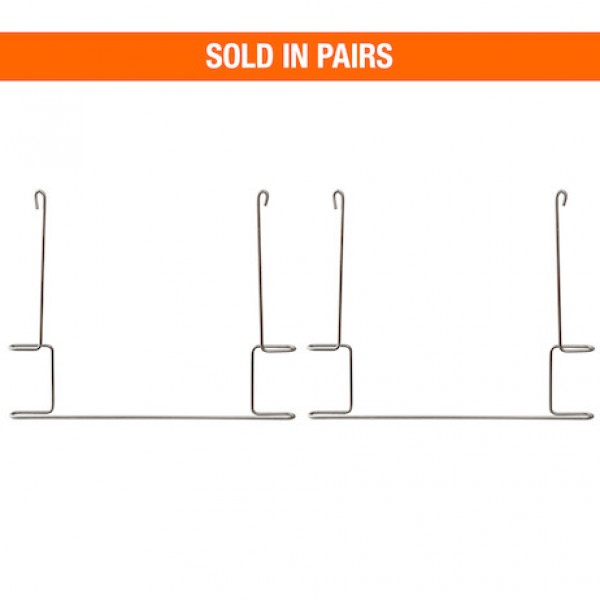 Image of Stainless Steel Anti-Sail Brackets for Use With 24-Inch-Wide Mud Flaps (pair) from Buyers Products. Part number: 405SS