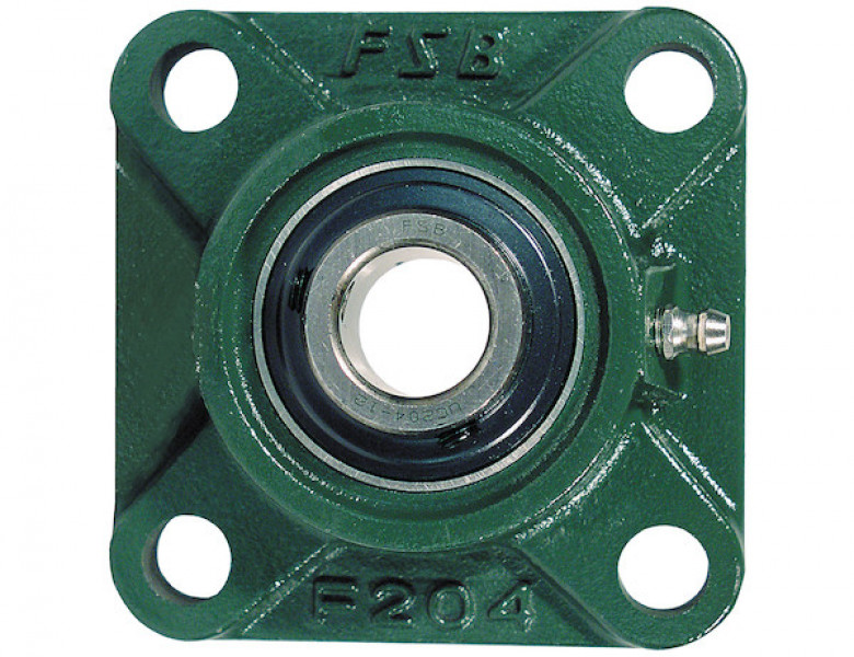 Image of Replacement 4-Hole 2 Inch Set Crew Locking Flanged Auger Bearing for SaltDoggSpreader from SAM. Part number: 4F32SCR