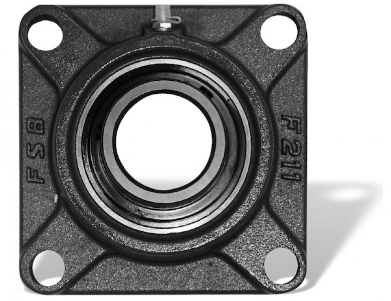 Image of Replacement 4-Hole 2 Inch Set Crew Locking Flanged Auger Bearing for SaltDoggSpreader from SAM. Part number: 4F32SCR