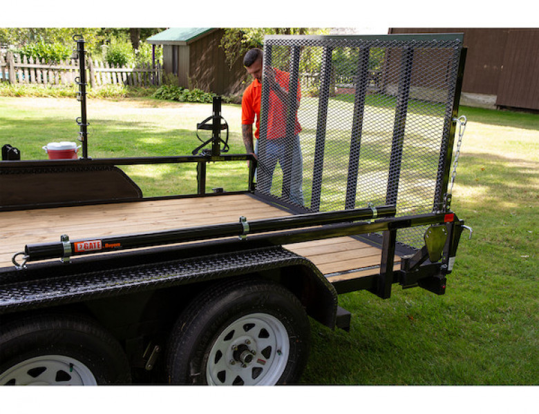 Image of EZ Gateailgate Assist for Open Landscape Trailers from Buyers Products. Part number: 5201000