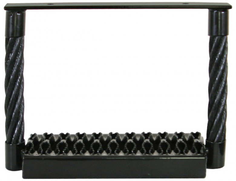 Image of Black Powder Coated Cable Type Truck Step - 9 x 15 x 4.75 Inch Deep from Buyers Products. Part number: 5230915