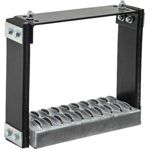 Image of Flexible Rubber Step with Galvanized Steel Diamond Deck-Span Tread - 12x11 Inch from Buyers Products. Part number: 5231112