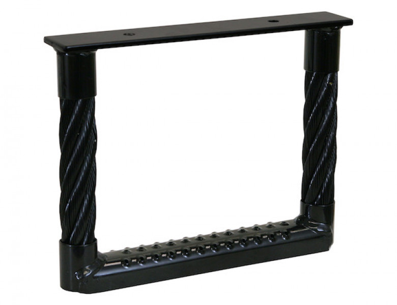 Image of Black Powder Coated Cable Type Truck Step - 15 x 12 x 1.38 Inch Deep from Buyers Products. Part number: 5231512