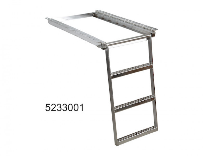 Image of 2-Rung Stainless Steel Retractable Truck Step from Buyers Products. Part number: 5232001