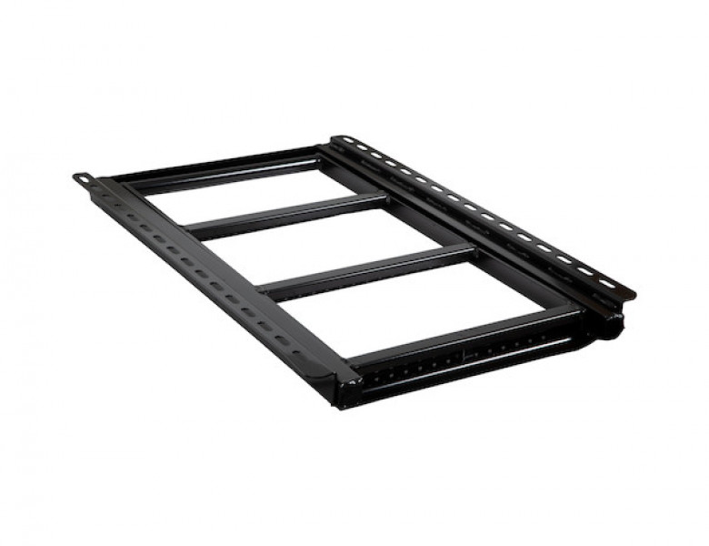 Image of Black 3-Rung Retractable Truck Step from Buyers Products. Part number: 5233000