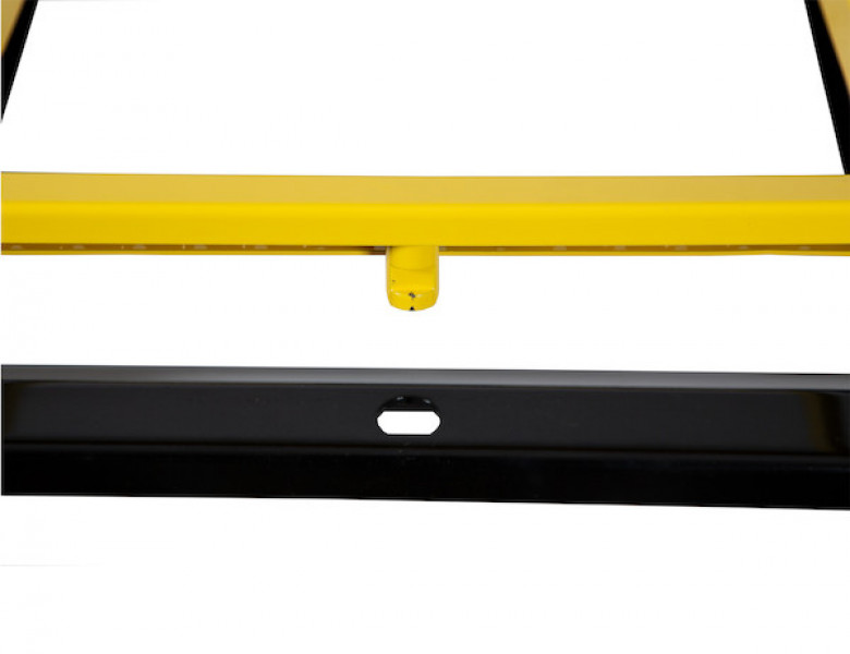 Image of Yellow 3-Rung Retractable Truck Step from Buyers Products. Part number: 5233000YEL