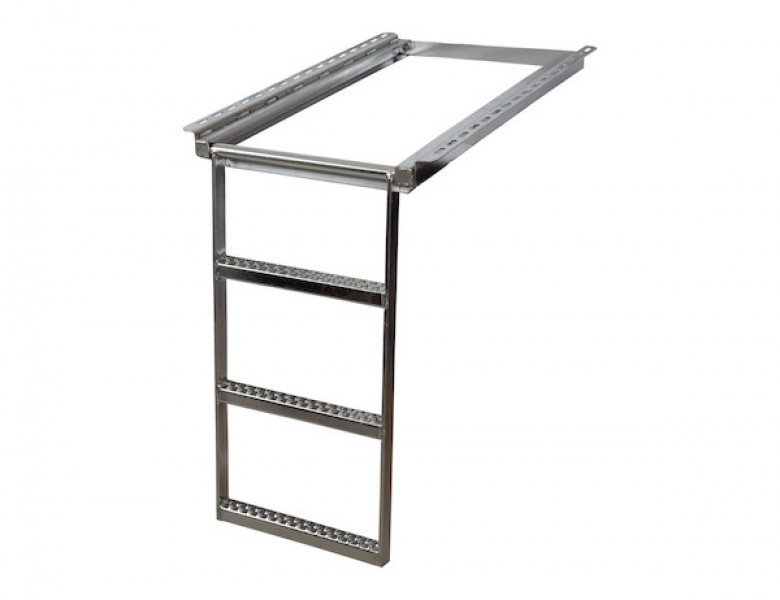 Image of 3-Rung Stainless Steel Retractable Truck Step from Buyers Products. Part number: 5233001