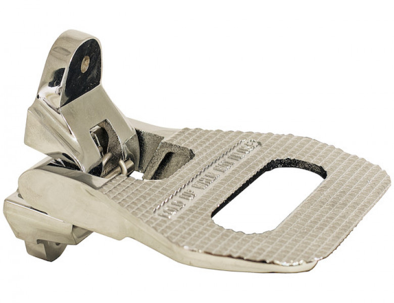 Image of Safety Folding Foot/Grab Step - Zinc Finish from Buyers Products. Part number: 5236586