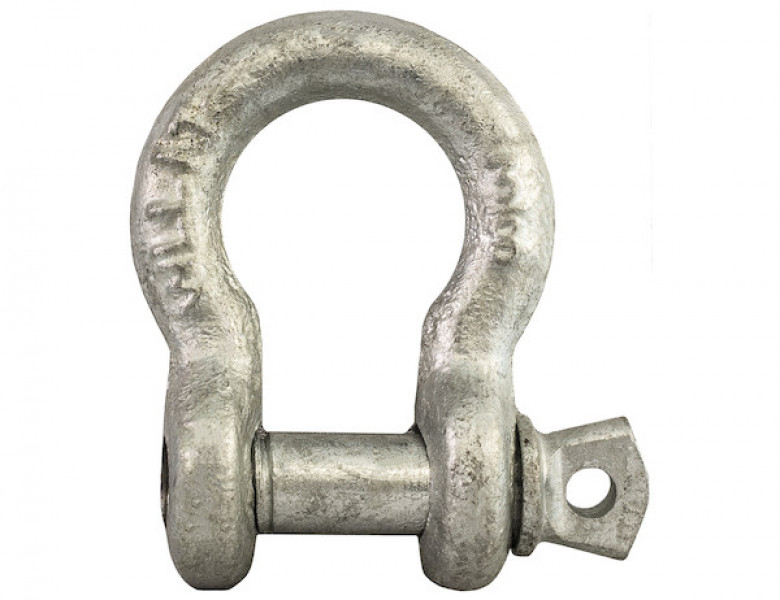 Image of 3/8 Inch Galvanized Anchor Shackle from Buyers Products. Part number: 5480375