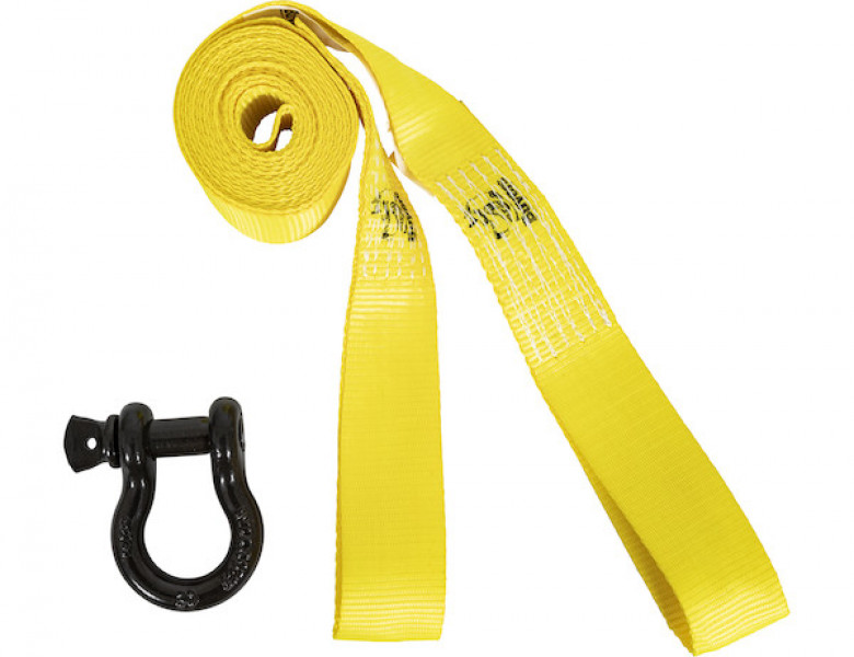 Image of 12 Foot UTV/ATV Tow Strap Kit from Buyers Products. Part number: 5483505