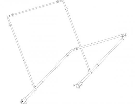 Image of Aluminum Tarp Tension Bow from Buyers Products. Part number: 5540000