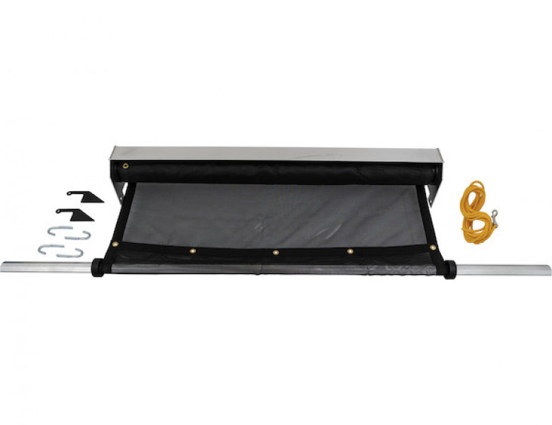 Image of 96 Inch Aluminum Tarp System with Deflector (Less Tarp) from Buyers Products. Part number: 5542000